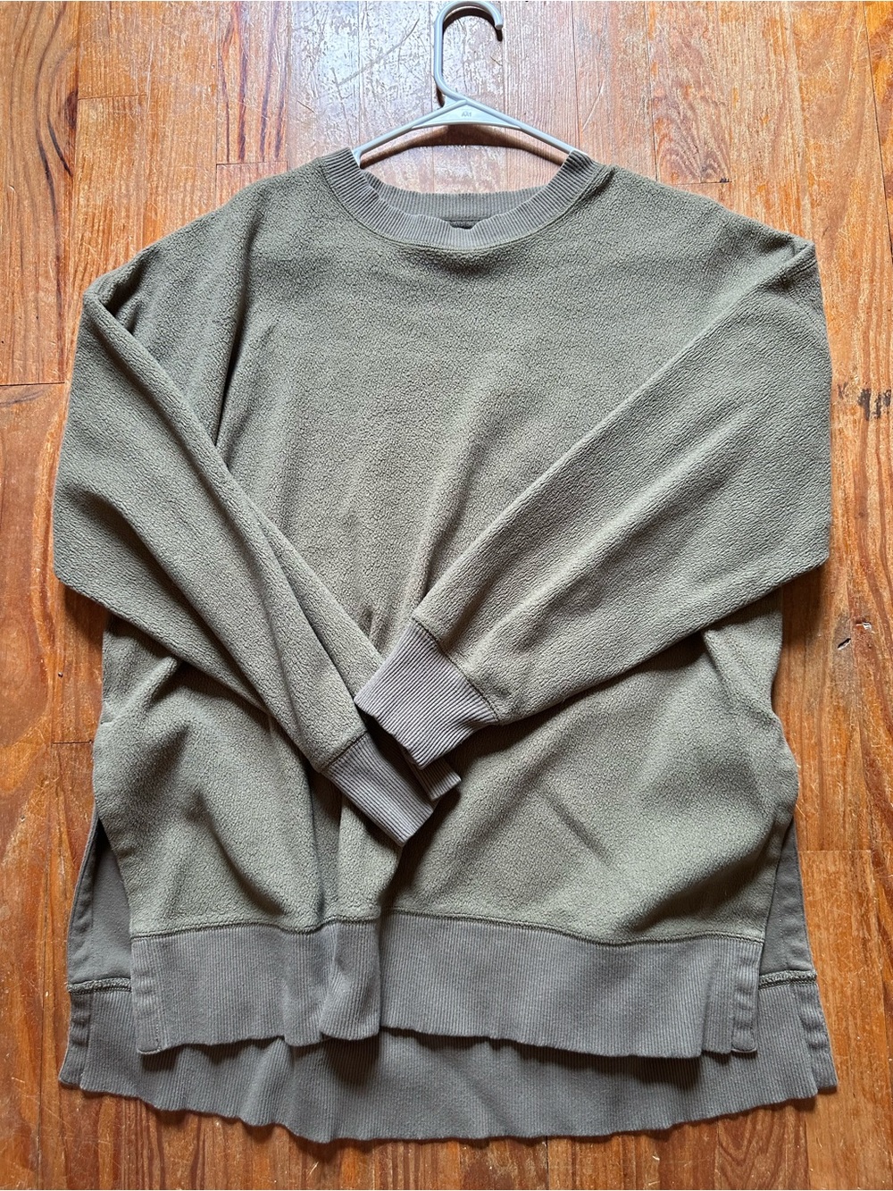aerie Olive Green Crewneck Sweater